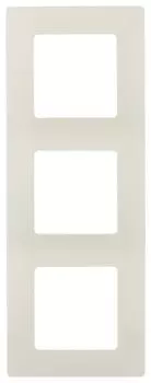Рамка Legrand Etika, горизонтальная и вертикальная, 3-поста, 6-модулей, слоновая кость (672513)