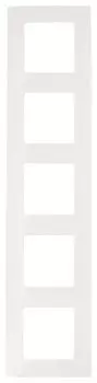 Рамка Legrand Etika, горизонтальная и вертикальная, 5-постов, 10-модулей, белый (672505)