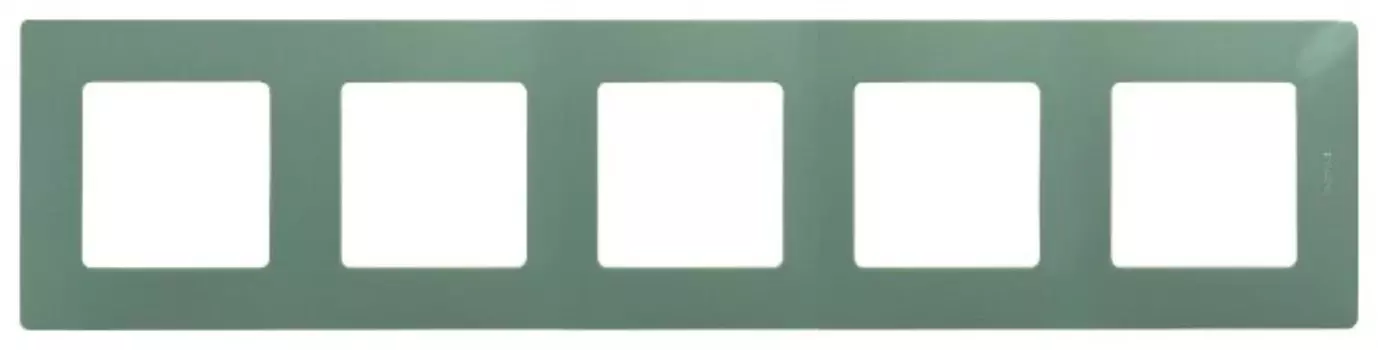 Рамка Legrand Etika, горизонтальная и вертикальная, 5-постов, 10-модулей, cветлая галька (672525)