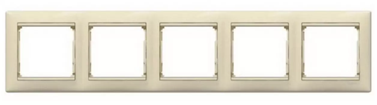 Рамка Legrand Valena, горизонтальная, 5-постов, жемчужная (770475)