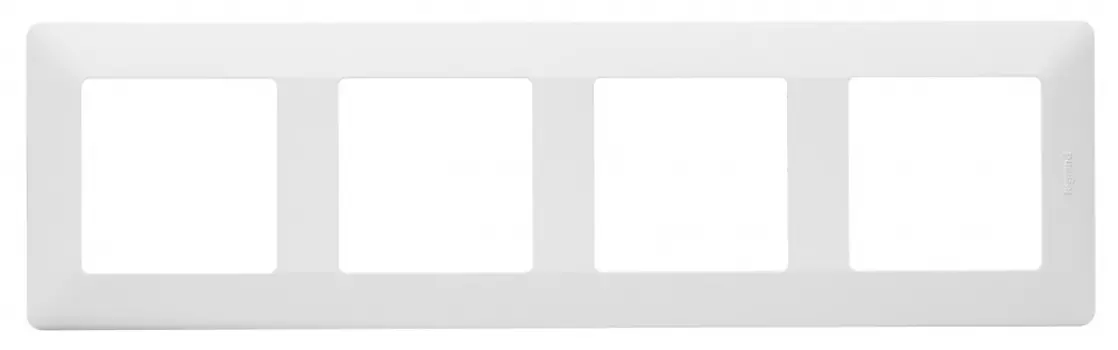 Рамка Legrand Valena Life, 4-поста, белая (754004)
