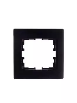Рамка LEZARD Karina, горизонтальная, 1-пост, черный бархат (707-4200-146)