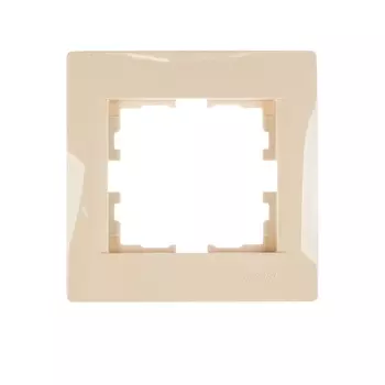 Рамка LEZARD Karina, горизонтальная, 1-пост, кремовый (707-0300-146)