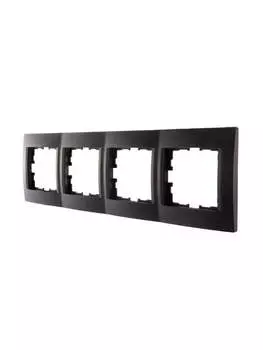 Рамка LEZARD Karina, горизонтальная, 4-поста, черный бархат (707-4200-149)