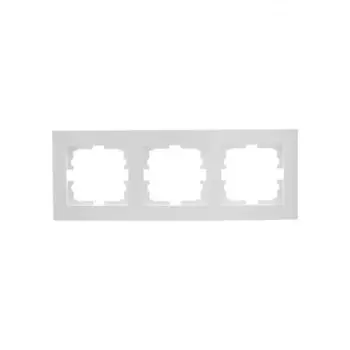 Рамка LEZARD VESNA 742-0200-148, горизонтальная, 3-поста, белая (742-0200-148)