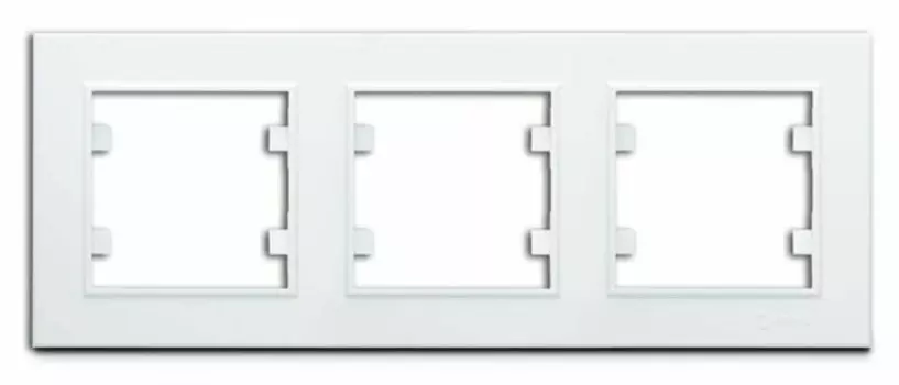 Рамка Makel Karea, горизонтальная, 3, белый (56001703 )