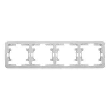 Рамка Makel Mimoza, горизонтальная, 4-модуля, белый (22039 )