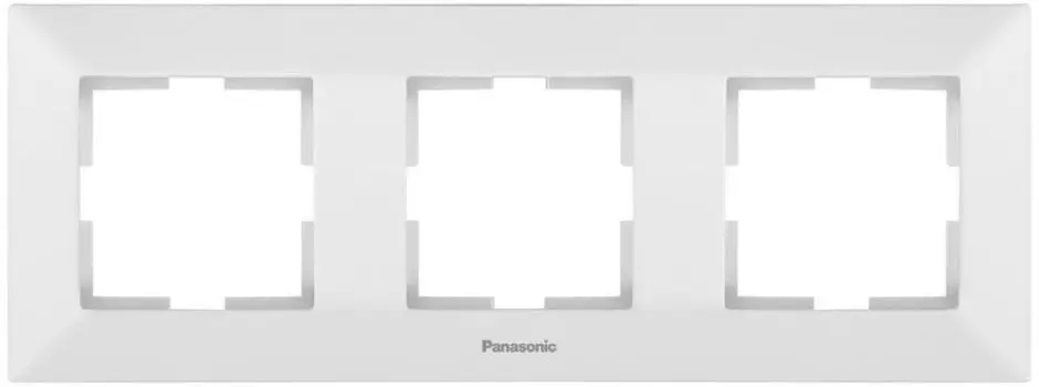 Рамка Panasonic Arkedia, горизонтальная, 3-поста, белая (WMTF08032WH-RU)