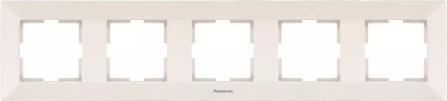 Рамка Panasonic Arkedia, горизонтальная, 5-постов, бежевый (WMTF08052BG-RU)
