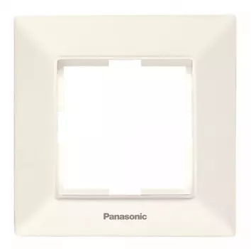Рамка Panasonic Arkedia Slim, горизонтальная, 1-пост, бежевый (WNTF08012BG-RU)