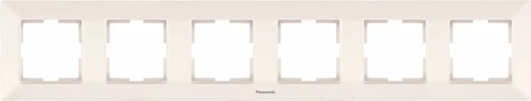 Рамка Panasonic Arkedia Slim, горизонтальная, 6шт., бежевый (WNTF08062BG-RU)