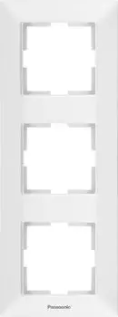 Рамка Panasonic Arkedia Slim, вертикальная, 3-поста, белая (WNTF08132WH-RU)