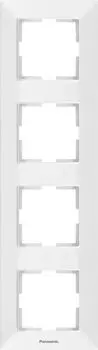 Рамка Panasonic Arkedia Slim, вертикальная, 4-поста, белая (WNTF08142WH-RU)