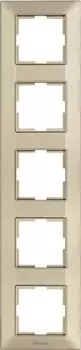 Рамка Panasonic Arkedia Slim, вертикальная, 5-постов, бронза (WNTF08152BR-RU)