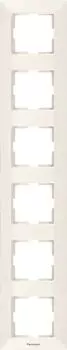 Рамка Panasonic Arkedia Slim, вертикальная, 6шт., бежевый (WNTF08162BG-RU)