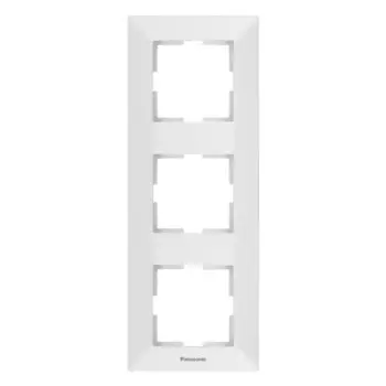 Рамка Panasonic Arkedia, вертикальная, 3-поста, белая (WMTF08132WH-RU)