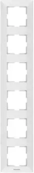 Рамка Panasonic Arkedia, вертикальная, 6шт., белый (WMTF08162WH-RU)