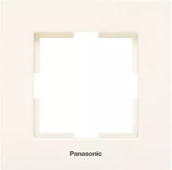 Рамка Panasonic Karre Plus, горизонтальная, 1-пост, бежевый (WKTF08012BG-RU)