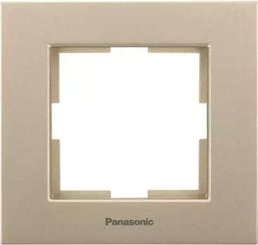 Рамка Panasonic Karre Plus, горизонтальная, 1-пост, бронза (WKTF08012BR-RU)