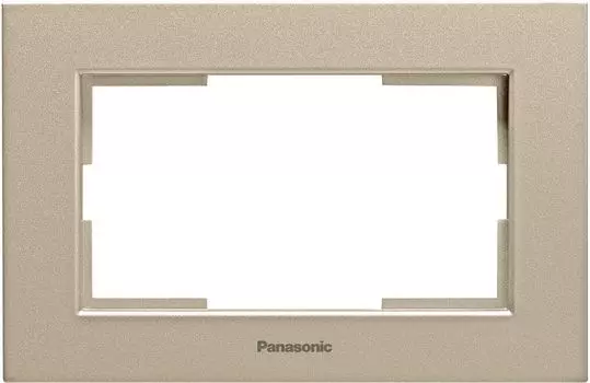 Рамка Panasonic Karre Plus, горизонтальная, 1-пост, бронза (WKTF08092BR-RU)