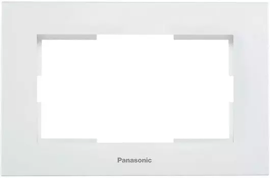 Рамка Panasonic Karre Plus, горизонтальная, 2-поста, белый (WKTF08092WH-RU)