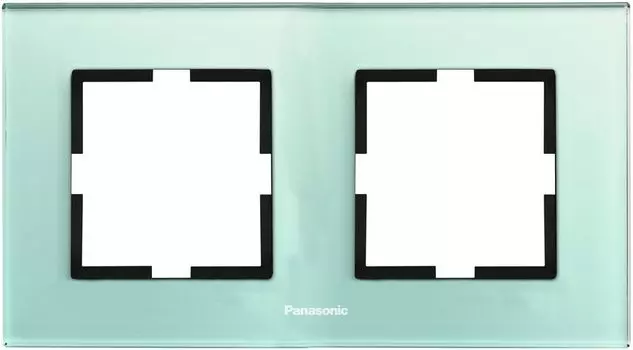 Рамка Panasonic Karre Plus, горизонтальная, 2-поста, зеленый (WKTF08023GB-RU)