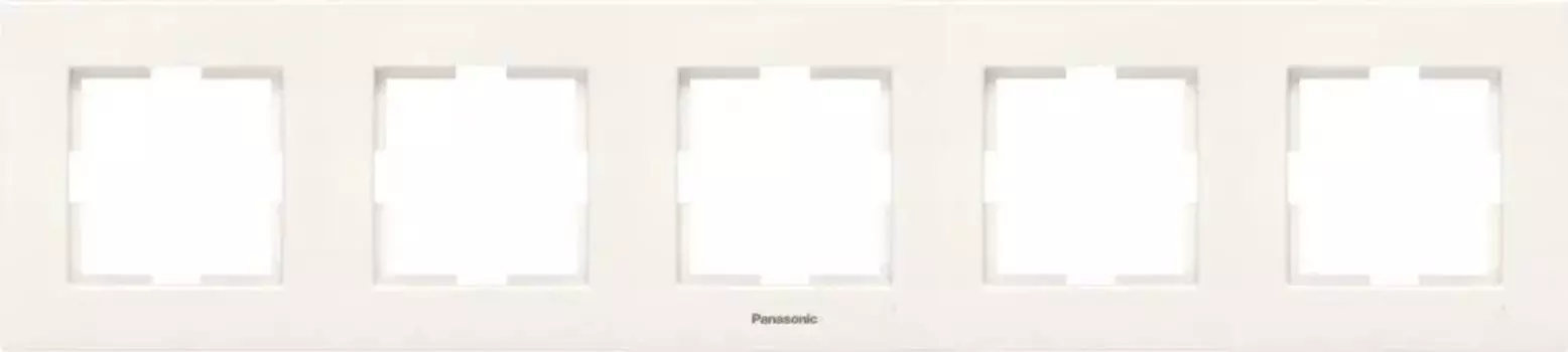 Рамка Panasonic Karre Plus, горизонтальная, 5-постов, бежевый (WKTF08052BG-RU)