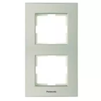 Рамка Panasonic Karre Plus, вертикальная, 2-поста, бронза (WKTF08122BR-RU)