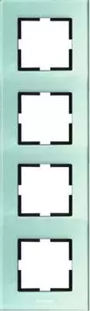 Рамка Panasonic Karre Plus, вертикальная, 4-поста, зеленый (WKTF08143GB-RU)