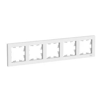 Рамка Schneider Electric ATLASDESIGN, 5-постов, белый (ATN000105)
