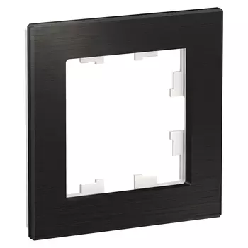 Рамка Schneider Electric ATLASDESIGN NATURE, 1-пост, металл оникс (ATN312301)