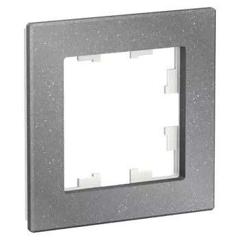 Рамка Schneider Electric ATLASDESIGN NATURE, 1-пост, мрамор айс грей (ATN343201)