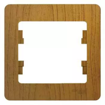 Рамка Schneider Electric GLOSSA, горизонтальная и вертикальная, 1-пост, 2-модуля, дуб (GSL000501)