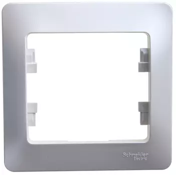 Рамка Schneider Electric GLOSSA, горизонтальная и вертикальная, 1-пост, 2-модуля, перламутровый (GSL000601)