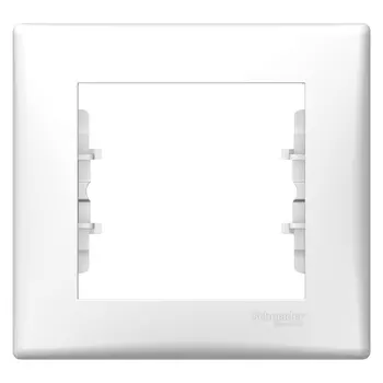 Рамка Schneider Electric Sedna, горизонтальная, 1-пост, белый (SDN5800121)