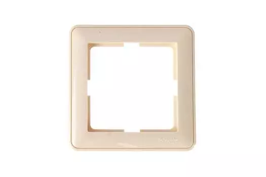 Рамка Schneider Electric w59, горизонтальная, 1-пост, слоновая кость (КД-1-28)