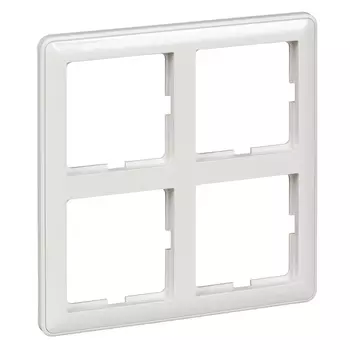 Рамка Schneider Electric w59, горизонтальная и вертикальная, 4-поста, бежевый (KD-4-28)