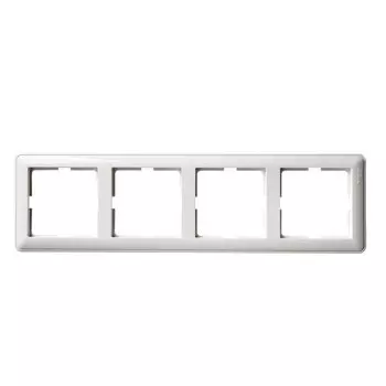 Рамка Schneider Electric w59, горизонтальная и вертикальная, 4-поста, белый (KD-4-18)