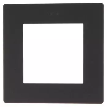 Рамка Simon 24, горизонтальная и вертикальная, 1-пост, графит (2400610-038)