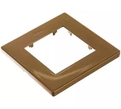 Рамка Simon Harmonie, 1-пост, золотая (2400610-066)