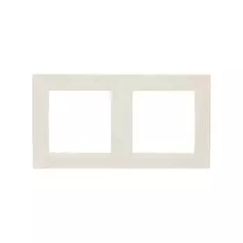 Рамка Simon Simon 15, горизонтальная и вертикальная, 2-поста, слоновая кость (1500620-031)