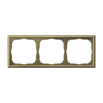 Рамка Systeme Electric ARTGALLERY, горизонтальная и вертикальная, 3-поста, золото (GAL001603)