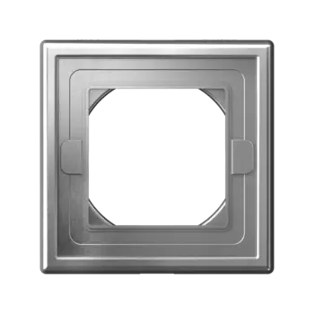 Рамка Systeme Electric ARTGALLERY, горизонтальная и вертикальная, 1-пост, алюминий (GAL440301)