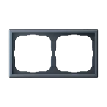 Рамка Systeme Electric ARTGALLERY, горизонтальная и вертикальная, 2-поста, грифель (GAL000702)