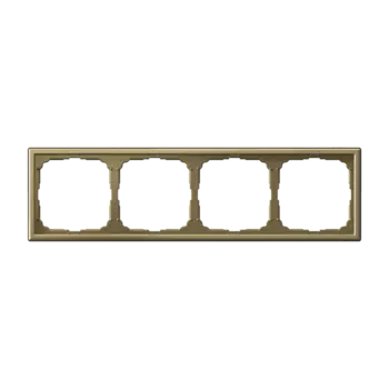 Рамка Systeme Electric ARTGALLERY, горизонтальная и вертикальная, 4-поста, золото (GAL001604)