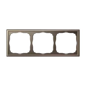 Рамка Systeme Electric ARTGALLERY, горизонтальная и вертикальная, 3-поста, МОККО (GAL000603)