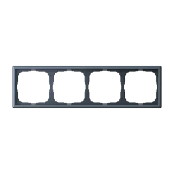 Рамка Systeme Electric ARTGALLERY, горизонтальная и вертикальная, 4-поста, грифель (GAL000704)