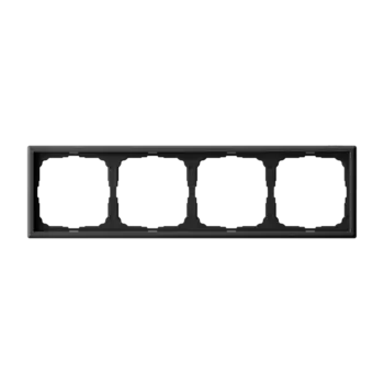 Рамка Systeme Electric ARTGALLERY, горизонтальная и вертикальная, 4-поста, карбон (GAL001004)