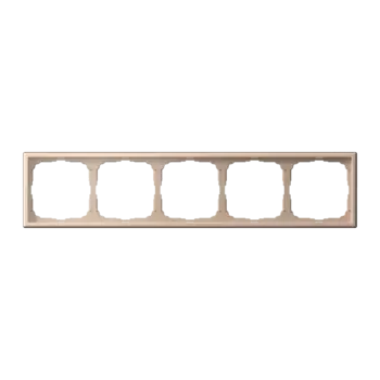 Рамка Systeme Electric ARTGALLERY, горизонтальная и вертикальная, 5-постов, песочный (GAL001205)