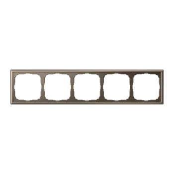 Рамка Systeme Electric ARTGALLERY, горизонтальная и вертикальная, 5-постов, МОККО (GAL000605)